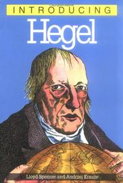 Cover of: Introducing Hegel, 2nd Edition (Introducing...(Totem))