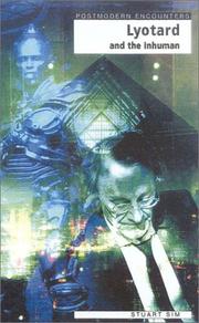 Cover of: Lyotard and the Inhuman (Postmodern Encounters)