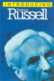 Cover of: Introducing Bertrand Russell (Introducing...(Totem))