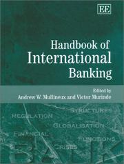 Cover of: Handbook of international banking by edited by Andrew W. Mullineux and Victor Murinde.