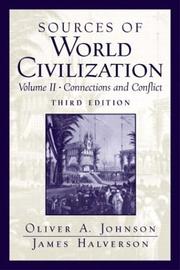 Cover of Sources of World Civilization, Vol. 2 by Oliver A. Johnson