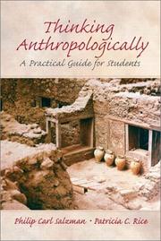 Cover of: Thinking anthropologically: a practical guide for students