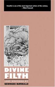Cover of: Divine Filth by Georges Bataille