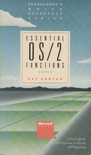 Cover of: Essential OS/2 Functions