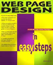 Cover of: WEB PAGE DESIGN IN EASY STEPS
