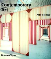 Cover of: Contemporary art: art since 1970