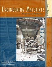 Cover of: Engineering Materials: Properties and Selection (8th Edition)