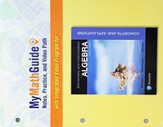 Cover of: MyMathGuide : Notes, Practice, and Video Path for Elementary and Intermediate Algebra: Concepts and Applications