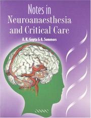 Cover of: Notes in Neuroanaesthesia and Critical Care