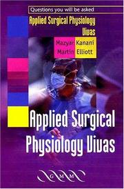 Cover of: Applied surgical physiology vivas by Mazyar Kanani, Mazyar Kanani