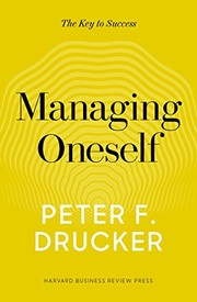Cover of: Managing Oneself by Peter F. Drucker
