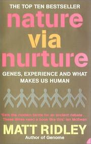 Cover of: Nature Via Nurture by Matt Ridley