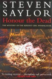 Cover of: Honour the Dead by Steven Saylor