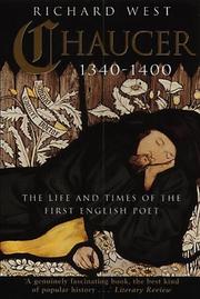 Cover of: Chaucer 1340-1400: the life and times of the first English poet