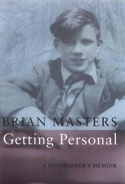 Cover of: Getting personal: a biographer's memoir