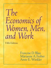 Cover of: The economics of women, men, and work