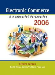 Cover of: Electronic Commerce: A Managerial Perspective 2006 (4th Edition) (Pie)