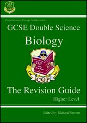 Cover of: GCSE Double Science (Double Science Revision Guide) by Richard Parsons, Paddy Gannon