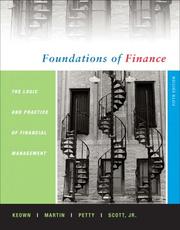 Cover of: Foundations of Finance by Arthur J. Keown, J. William Petty, John D. Martin, David F. Scott