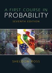 Cover of: A first course in probability