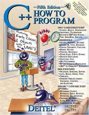 Cover of: C++ How to Program (5th Edition) (How to Program) by Harvey & Paul Deitel & Associates