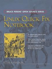 Cover of: Linux(R) Quick Fix Notebook (Bruce Perens' Open Source Series) by Peter Harrison
