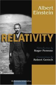 Cover of: Relativity by Albert Einstein