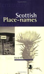 Cover of: Scottish place-names
