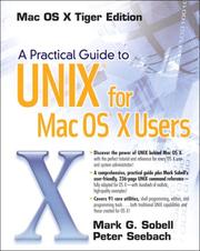 Cover of: A practical guide to Unix for Mac OS X users by Mark G. Sobell