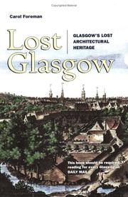 Cover of: Lost Glasgow by Carol Foreman