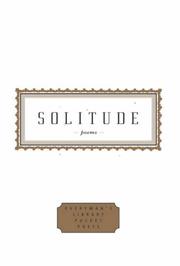 Cover of: Solitude: Poems (Everyman's Library Pocket Poets)