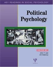 Cover of: Political Psychology: Key Readings (Key Readings in Social Psychology)