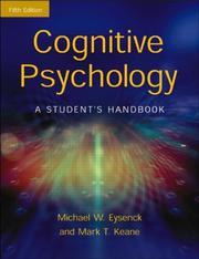 Cover of: Cognitive psychology by Michael W. Eysenck