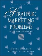 Cover of: Strategic Marketing Problems: Cases and Comments (11th Edition)