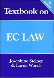 Cover of: Textbook on EC law