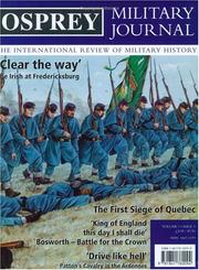 Cover of: The Osprey Military Journal by Marcus Cowper