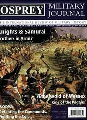 Cover of: Osprey Military Journal Issue 2/6: The International Review of Military History (Osprey Military Journal)