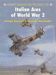Cover of: Italian Aces of World War 2 (Osprey Aircraft of the Aces No 34) by Giorgio Apostolo, Giovanni Massimello