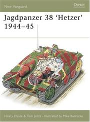 Cover of: Jagdpanzer 38t Hetzer, 1944-45 (New Vanguard Series, 36)