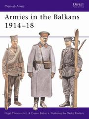 Cover of: Armies in the Balkans 1914-18 by Nigel Thomas
