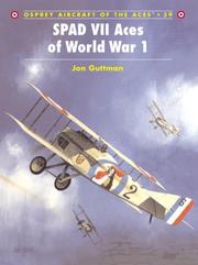 Spad VII Aces of World War I by Jon Guttman