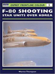 Cover of: F-80 Shooting Star Units over Korea (Osprey Frontline Colour 5) by Warren Thompson