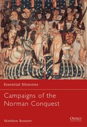 Cover of: Campaigns of the Norman Conquest (Essential Histories) by Matthew Bennett