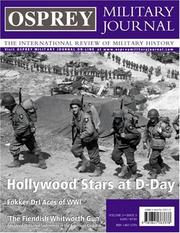 Cover of: Osprey Military Journal Issue 3/3: The International Review of Military History (Osprey Military Journal)