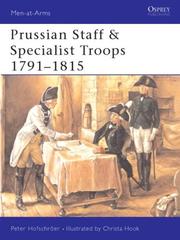 Cover of: Prussian Staff & Specialist Troops 1791-1815 by Peter Hofschröer