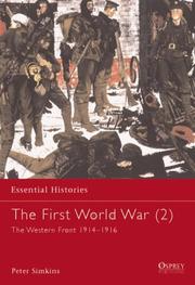 Cover of: The First World War (2): The Western Front 1914-1916 (Essential Histories)