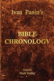Cover of: Ivan Panin's Bible Chronology