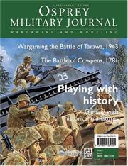 Cover of: Osprey Military Journal Issue 4/4 Supplement: The International Review of Military History (Osprey Military Journal)