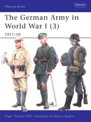 Cover of: The German Army in World War I (3): 1917-18