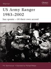 Cover of: US Army Ranger 1983-2002 by Mir Bahmanyar